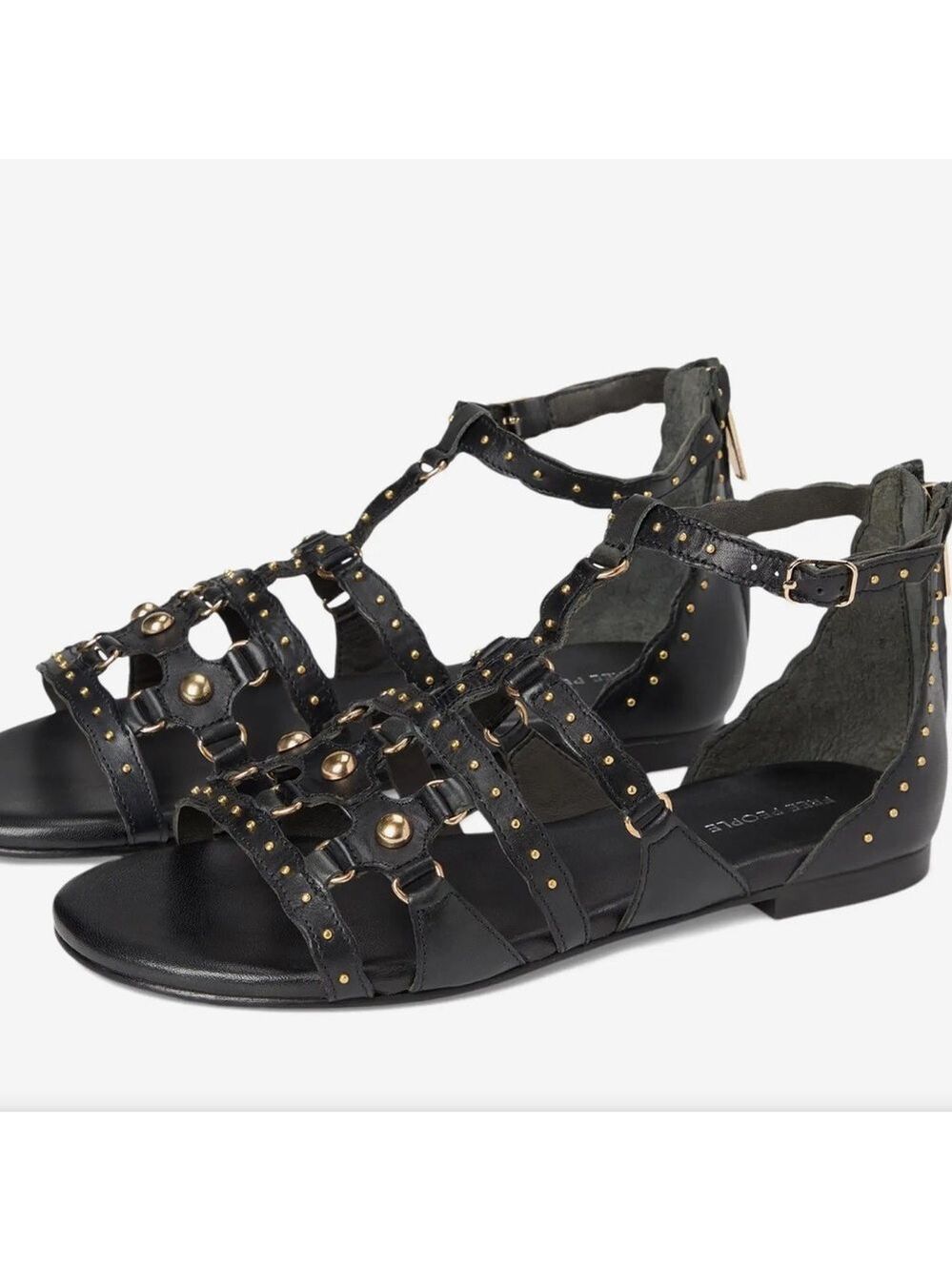 Free People Jade Leather Gladiator Sandals 7.5 New In Box